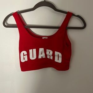 lifeguard cropped tank